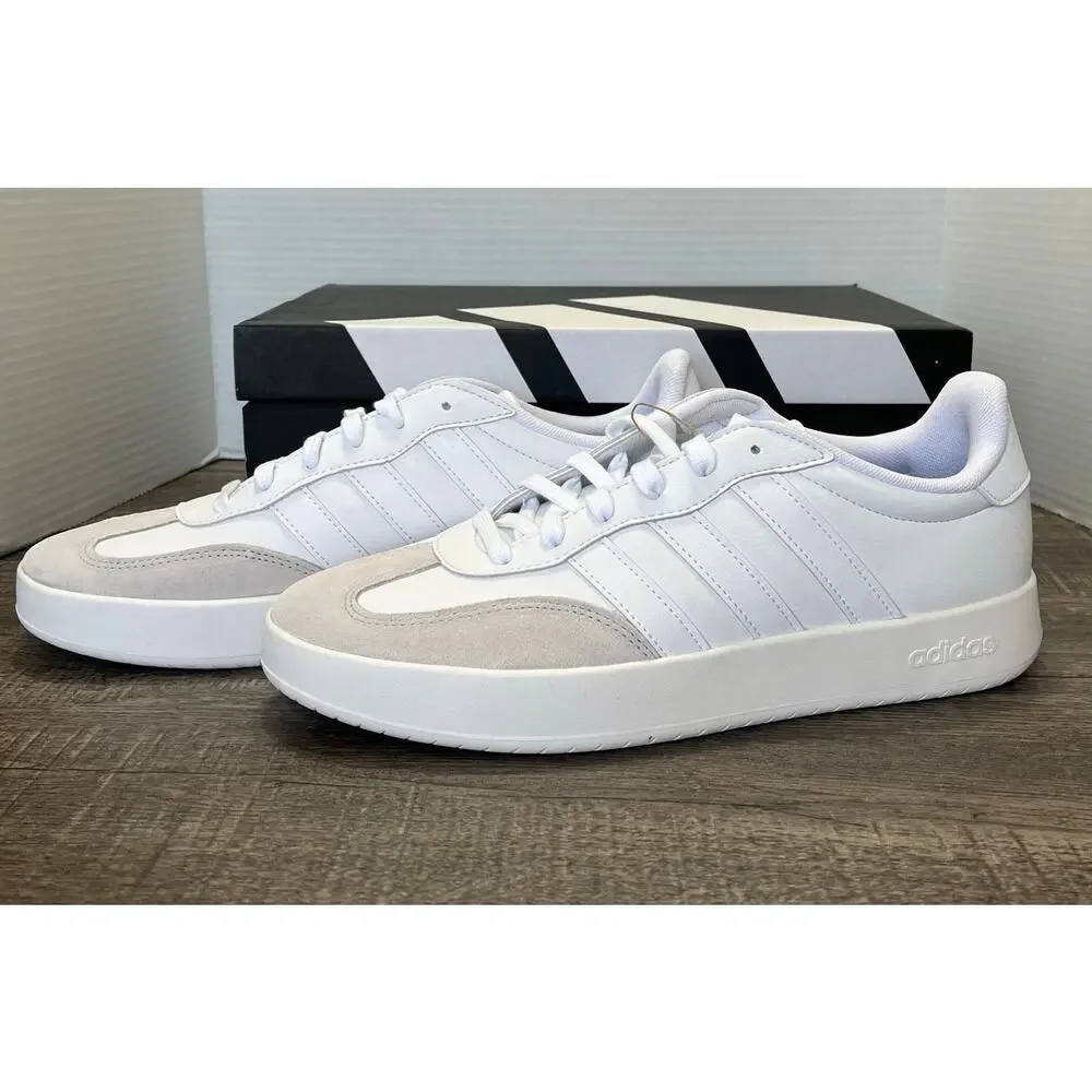 Adidas Men's Barreda Classic Striped Tennis Shoes White Size 11 NIB/NWT JI2308